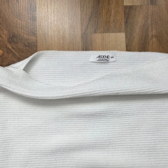 Ardene White Ribbed Top - Picture 2 of 4